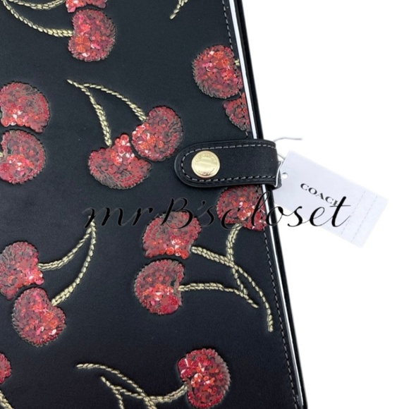 Coach Black Cherry Notebook Limited Authentic - Picture 3 of 7